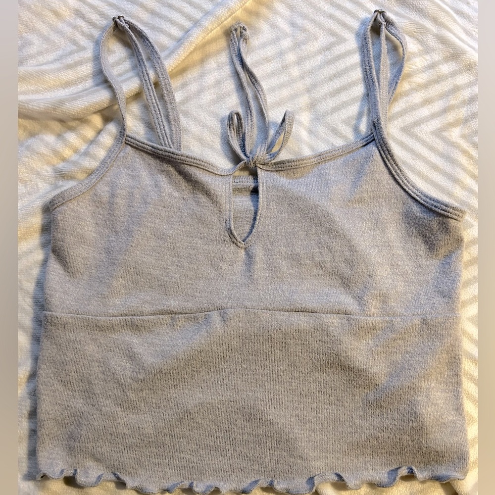 Gilly Hics gray soft tank top crop top